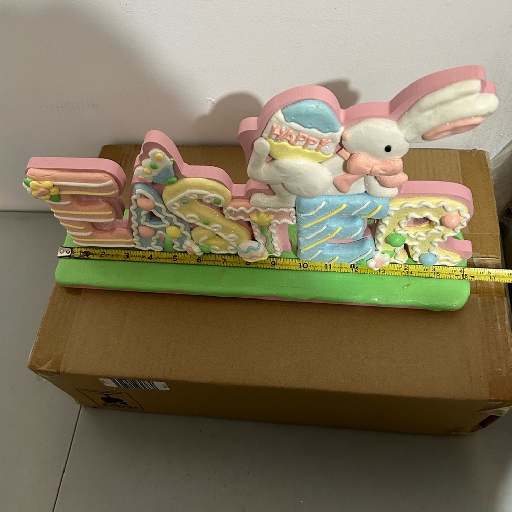 Easter Sign with Bunny and Eggs by Valerie new - Picture 5 of 5
